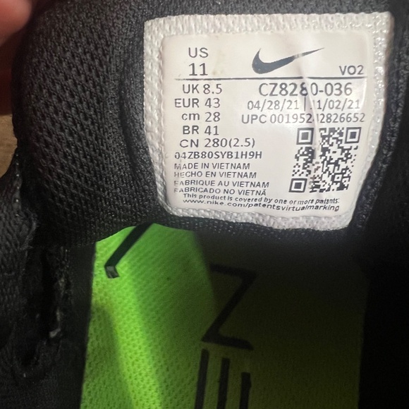 Nike Metcon 7 'Black Green Strike' CZ8280-036 Womens Training Shoe Size 11 - Picture 3 of 13